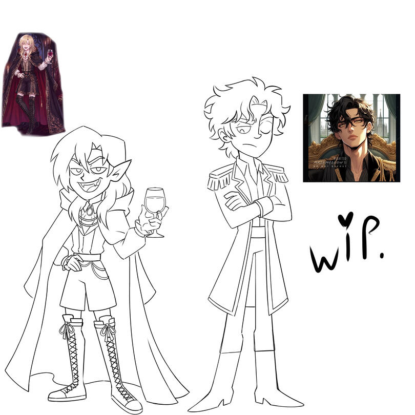 Sona/OC and Malik by goldmaestro0087 on Discord